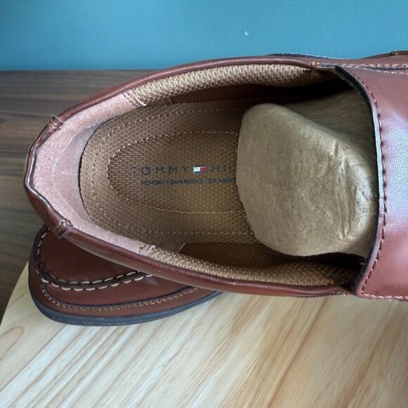 Tommy Hilfiger Mens Kerry Drivers 13W Medium Brown Loafers - Picture 8 of 9